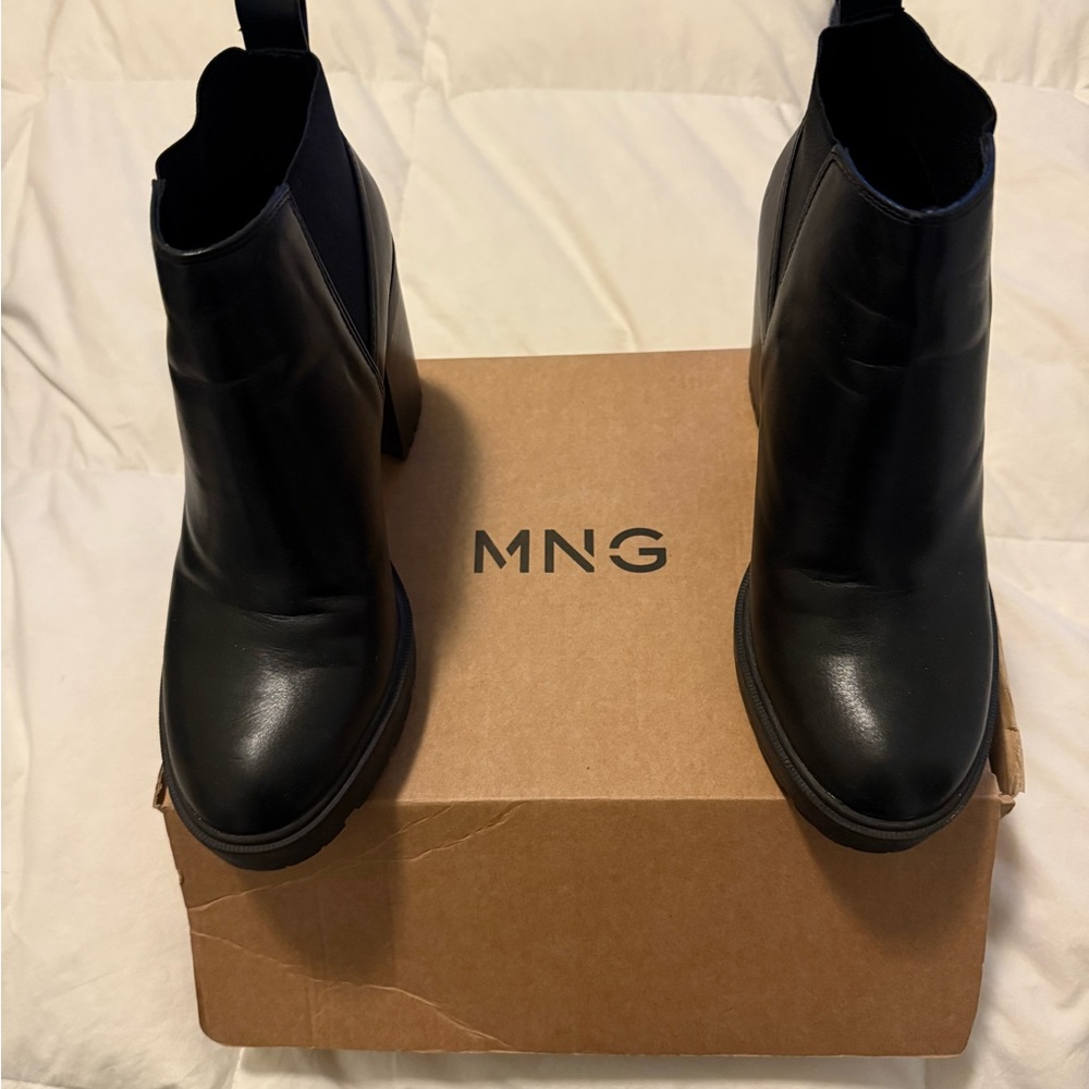 MNG Black Ankle Boots